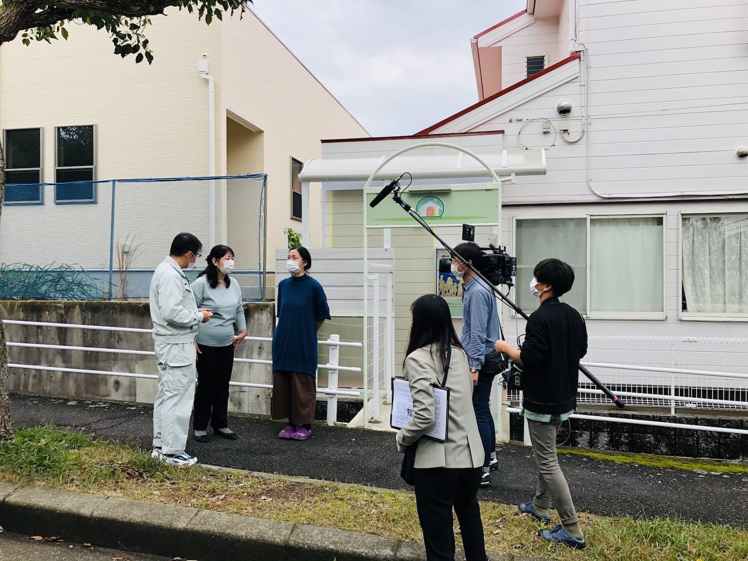 関西テレビ取材